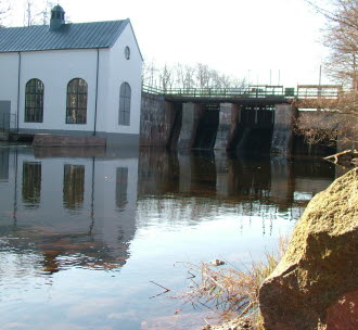 Flemminge vattenkraftstation. Foto.
