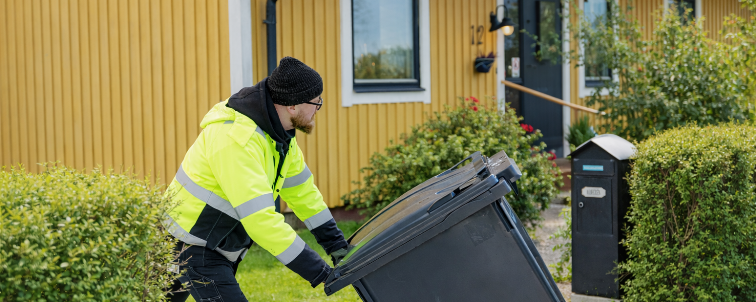 Soptunna med fyra fack